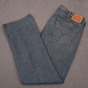 Levi's 527 Jeans Men's 40x32‎ Blue Bootcut Stone Wash 100% Cotton Heavyweight